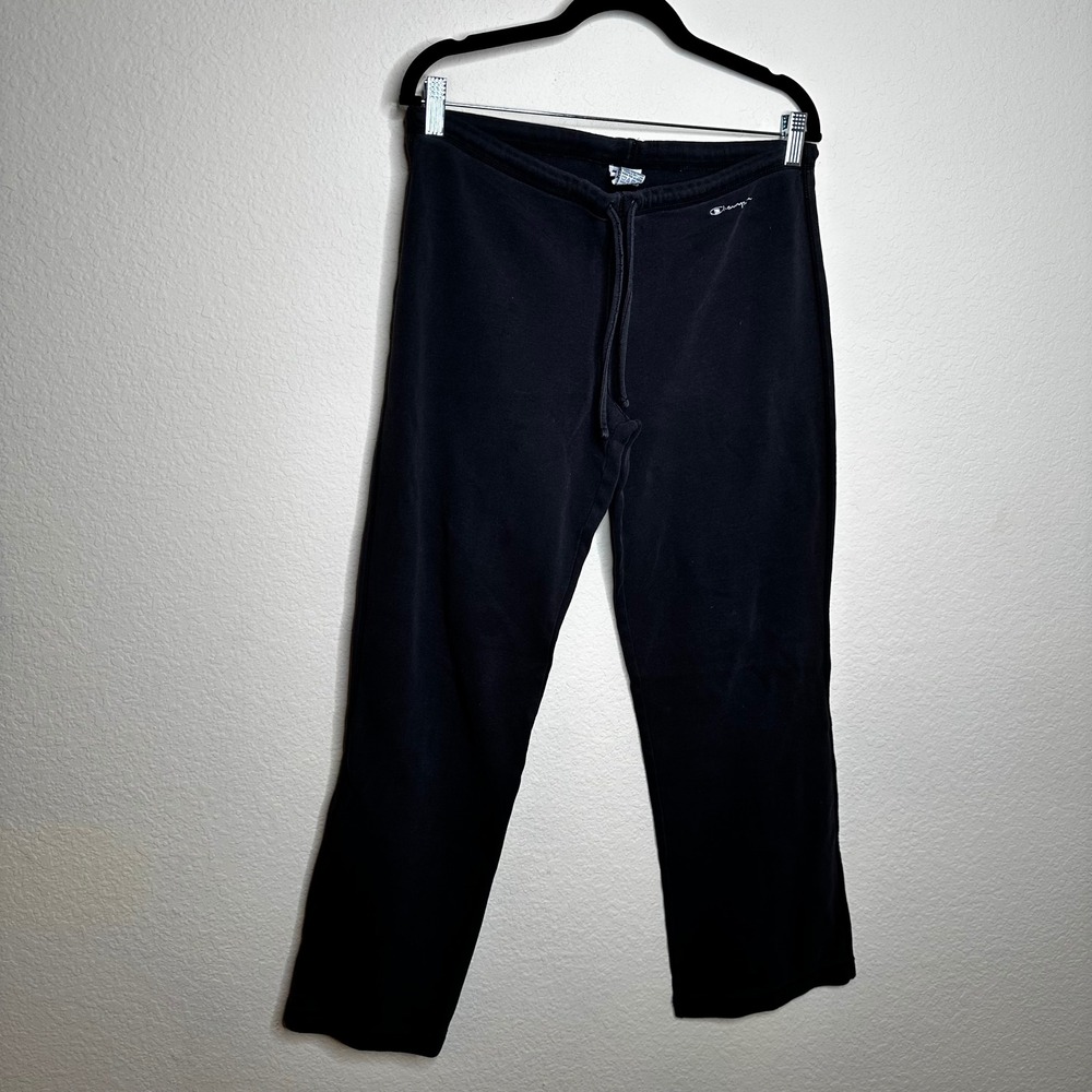 Y2K Champion Low Rise Womens Drawstring Yoga Pants Straight Leg Sweatpants‎ S